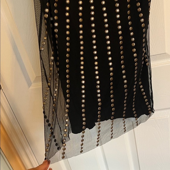 TwentyOne Black Dress with Gold Accents- S - Picture 4 of 5